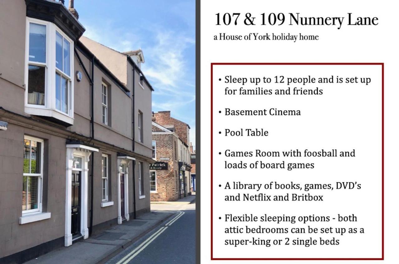 107 And 109 Nunnery Lane Villa York Exterior photo